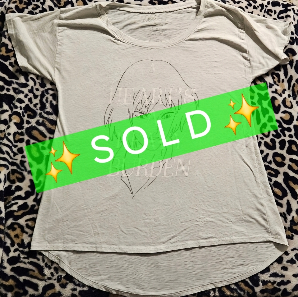 Howls Moving Castle - A 🖤's A Heavy Burden Shirt XL